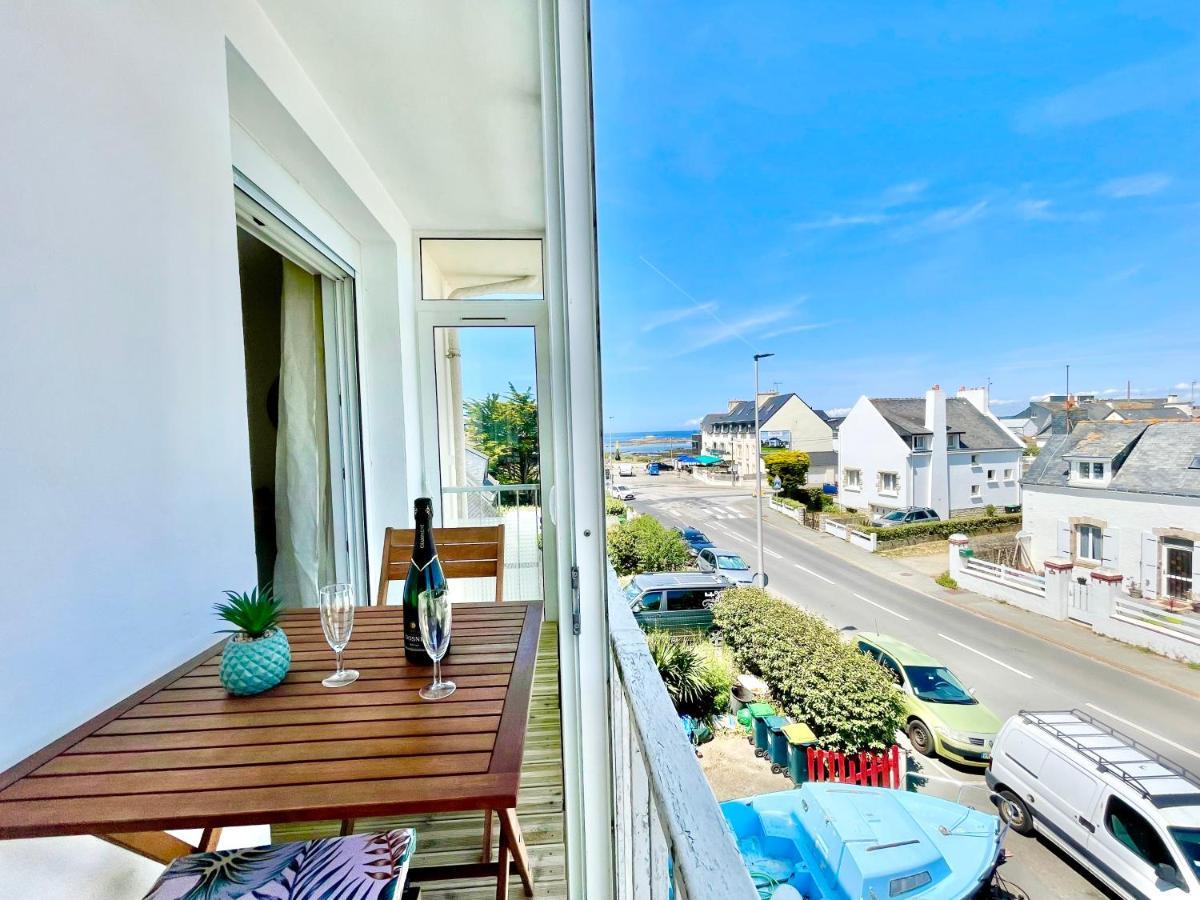 Le Phare Ouest - 80 M De La Mer - Vue Ocean Sur Le Balcon - Entierement Renove - Internet Haut Debit - Nouveau Ploemeur Buitenkant foto